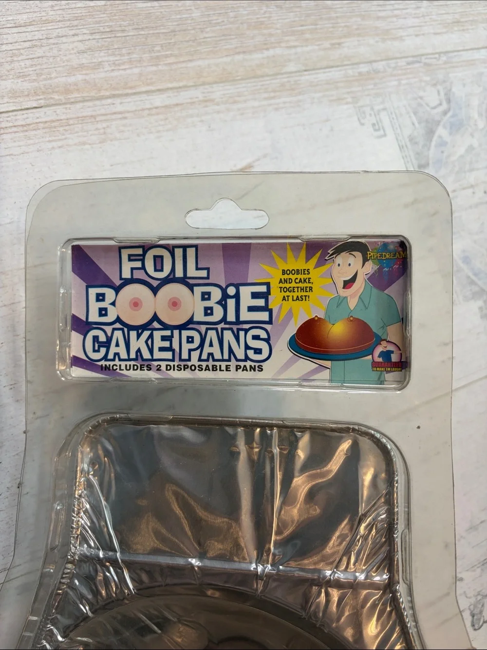 Foil Boobie Cake Pans 2 Disposable Pans